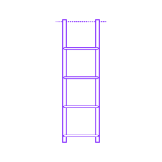 Buildings Access Ladders Silhouette Cutting Svg Files, Free Vectors File
